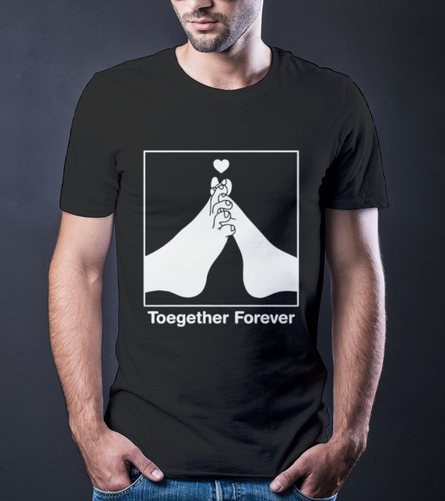 Toegether Forever Feet Heart Connection T-Shirt
