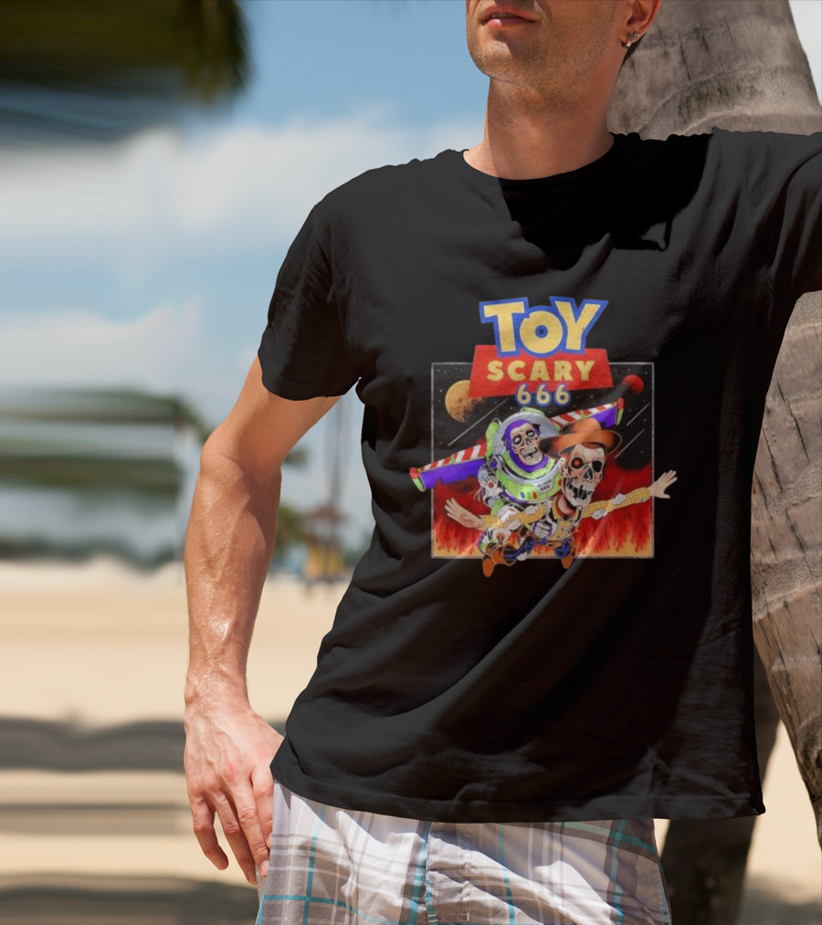 Toy Scary 666 Buzz Woody Skeleton Space Adventure T-Shirt