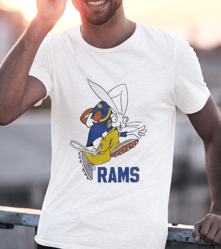Los Angeles Rams Blink-182 New Year 2026 Celebrating Football Rabbit T-Shirt