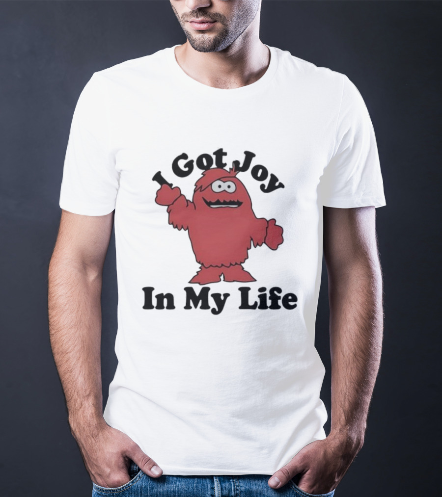 I Got Joy In My Life Red Cartoon Character T-Shirt