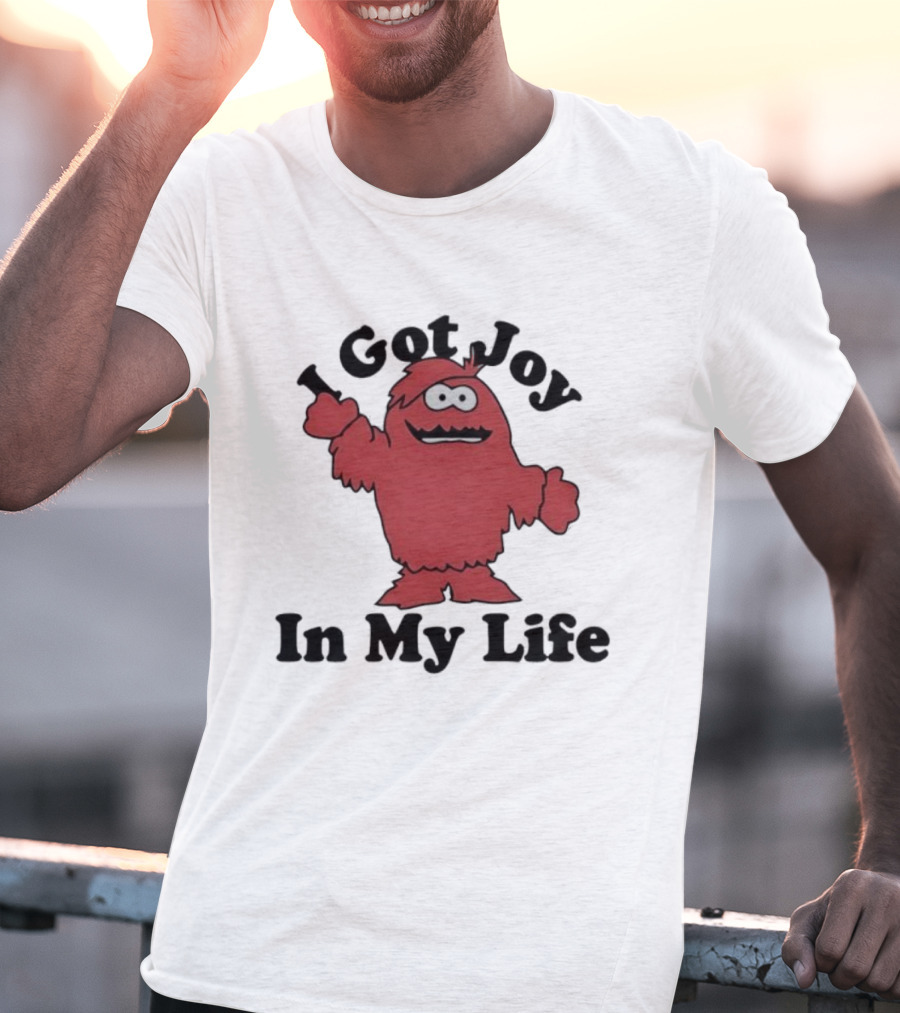 I Got Joy In My Life Red Cartoon Character T-Shirt