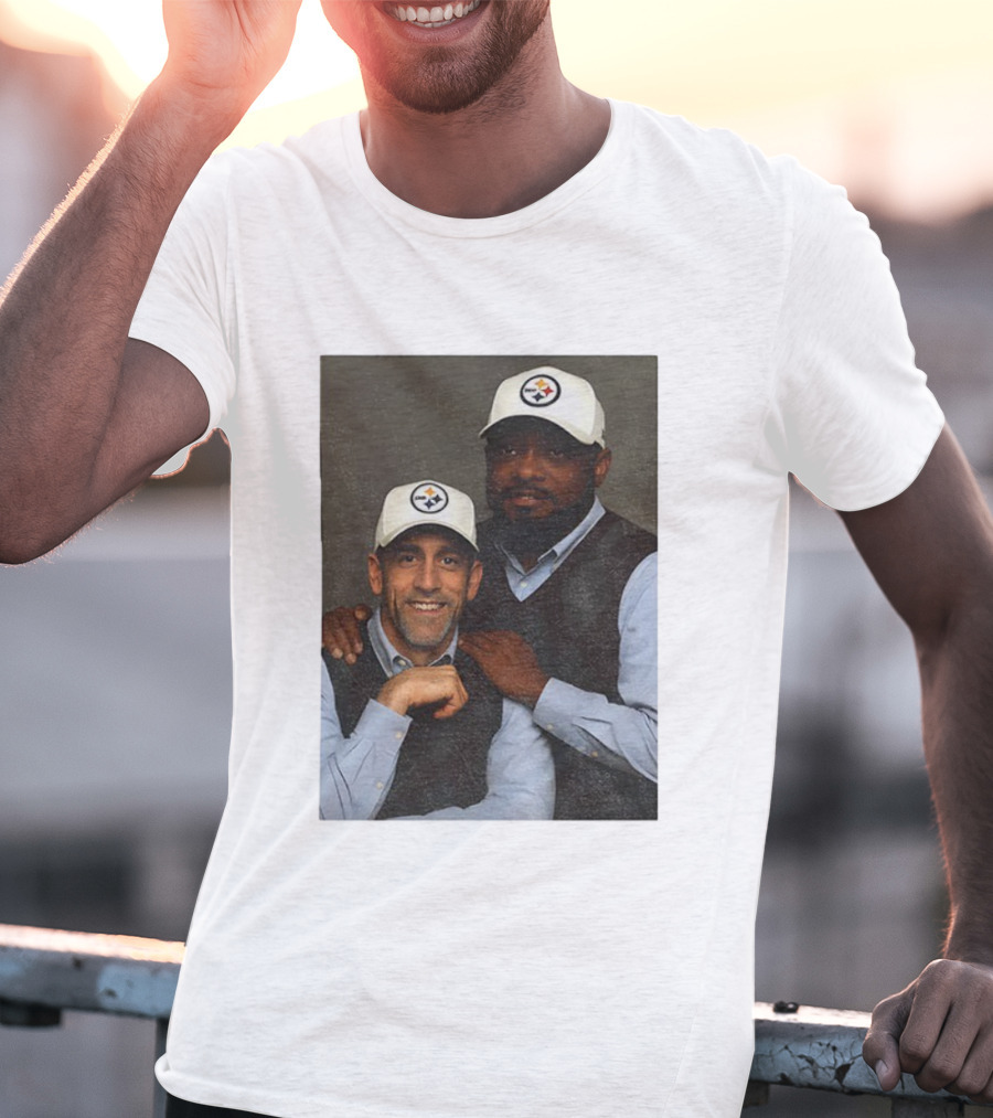 Mike Tomlin Aaron Rodgers Pittsburgh Steelers Step Brothers NFL Comedy Crossover T-Shirt