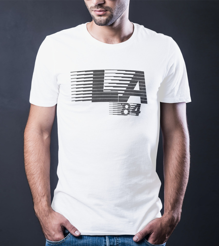 LA 84 Elliott Smith Figure 8 Vintage Olympics Retro Wave T-Shirt