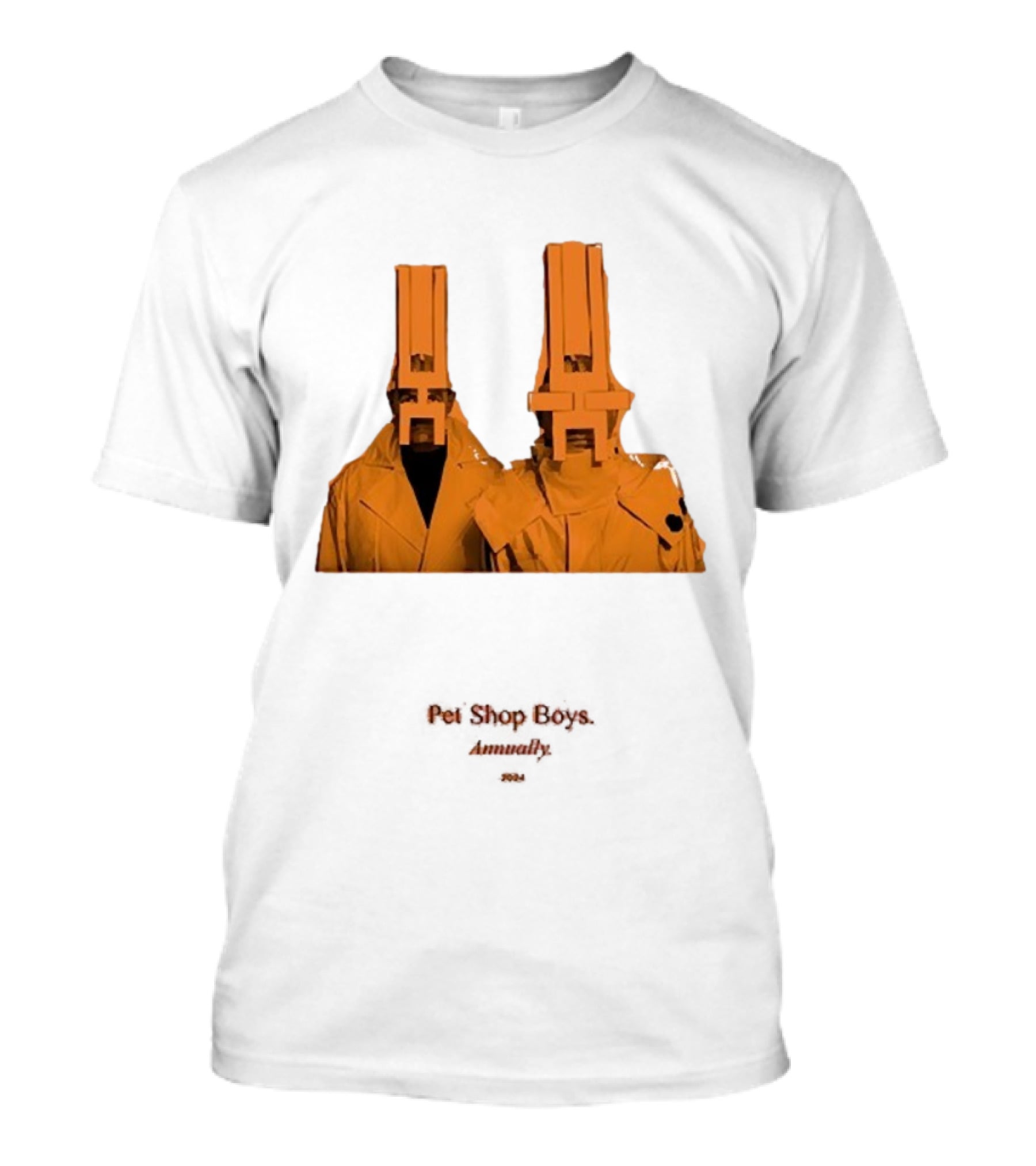 Pet Shop Boys Annually 2024 Orange Costume Duo T-Shirt