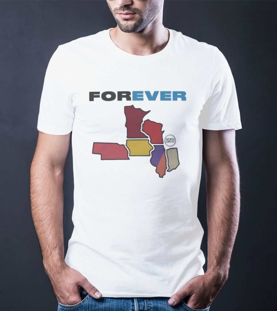Sickos Committee Forever 9+1 Midwest Region Map T-Shirt
