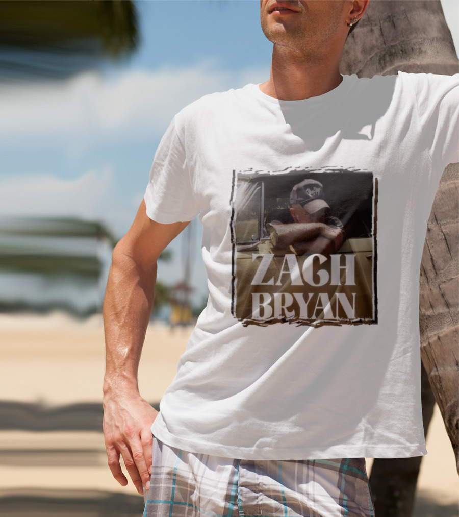 Zach Bryan With Heaven On Tour 2025 Country Folk Music Concert Truck Art T-Shirt