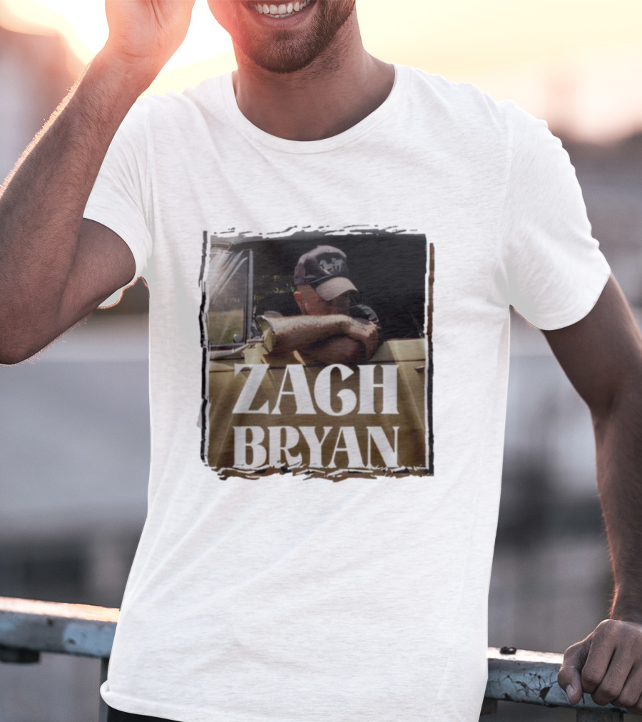 Zach Bryan With Heaven On Tour 2025 Country Folk Music Concert Truck Art T-Shirt