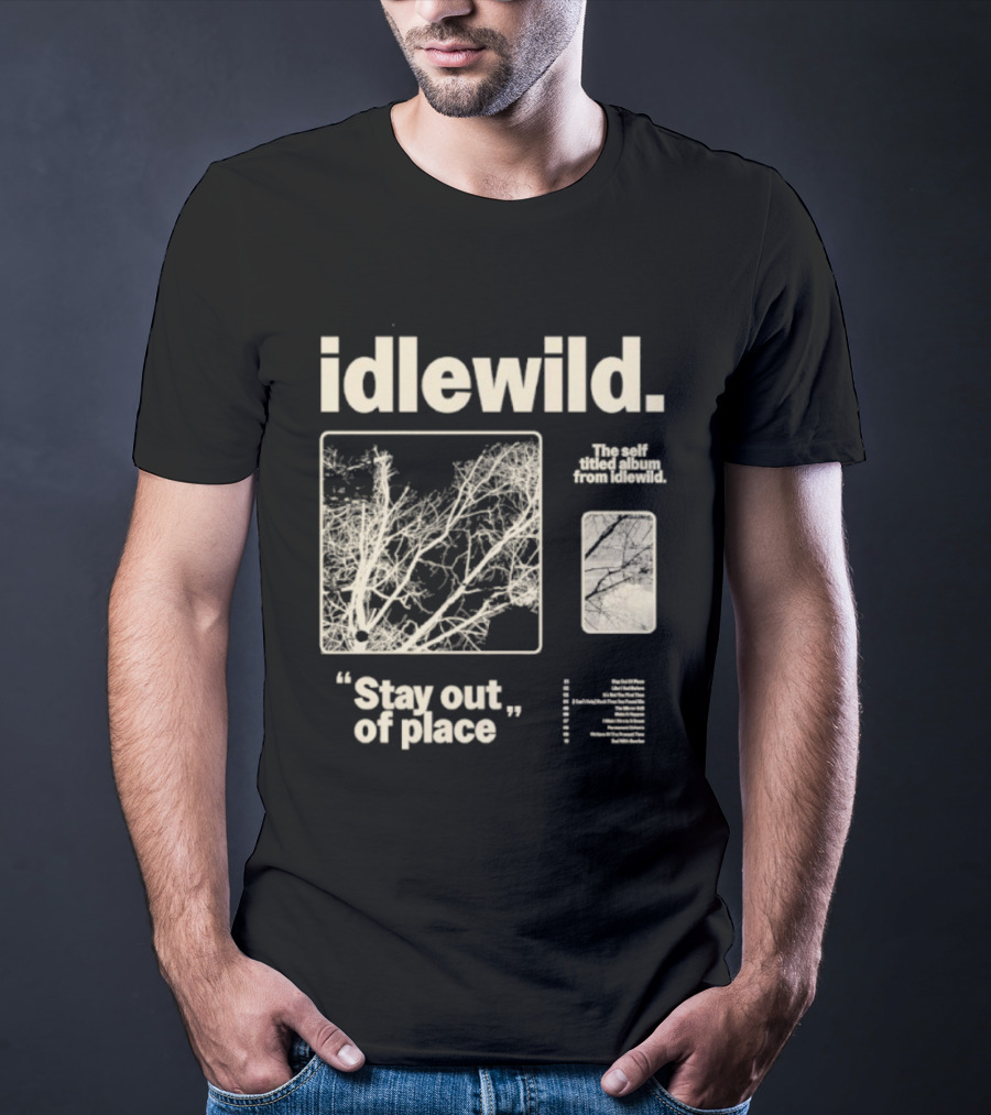 Idlewild Stay Out Of Place 2025 Tour With Abstract Organic Patterns T-Shirt