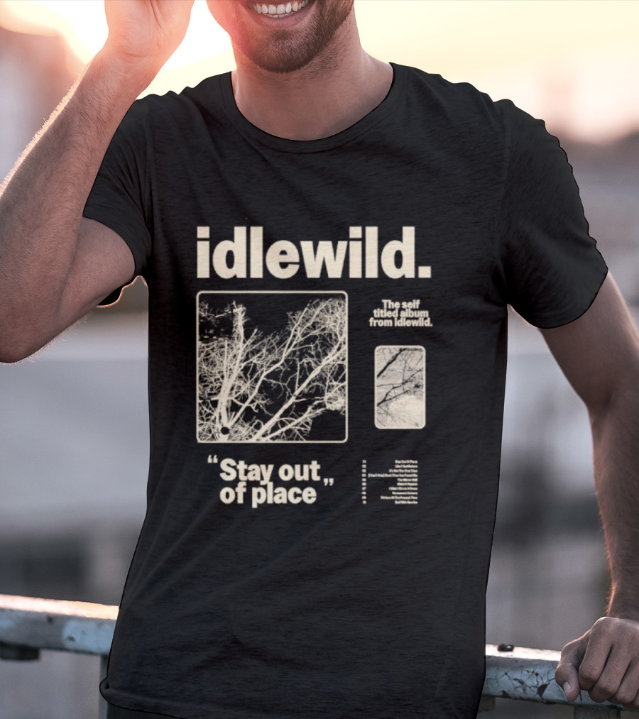Idlewild Stay Out Of Place 2025 Tour With Abstract Organic Patterns T-Shirt