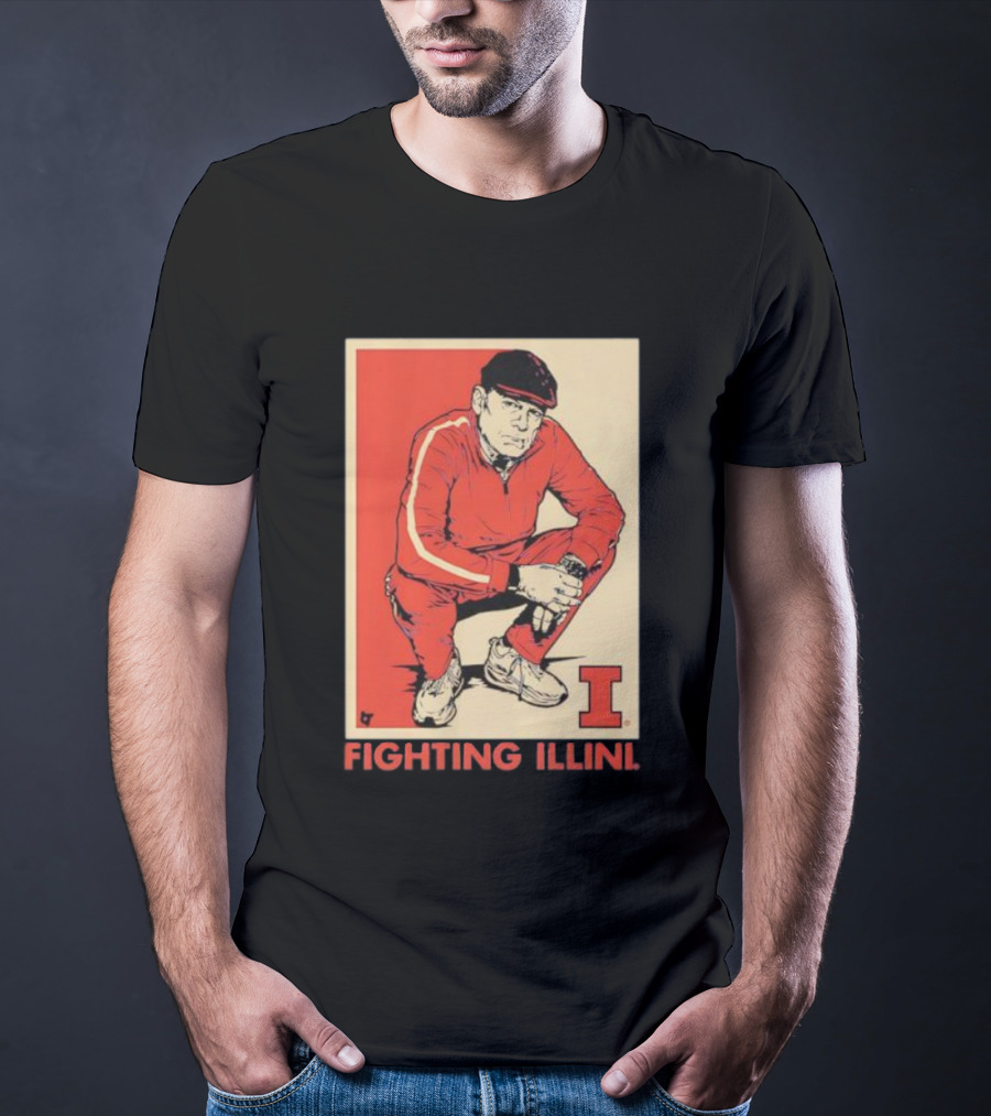 Fighting Illini Track Suit Illinois Basketball Coach Underwood T-Shirt