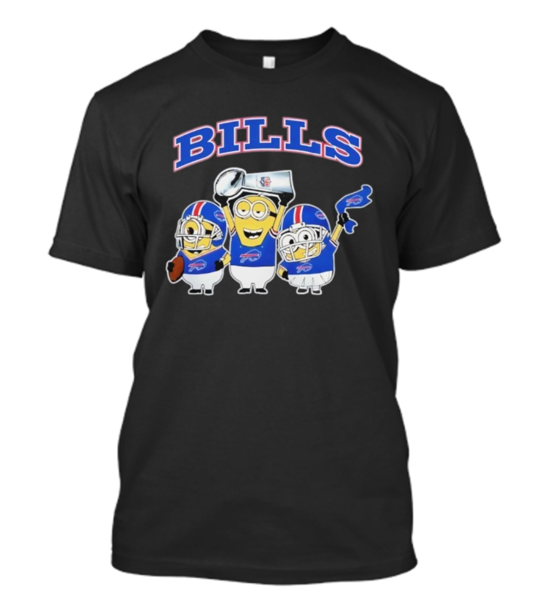 Buffalo Bills Minions Football Celebration With Trophy And Helmets T-Shirt