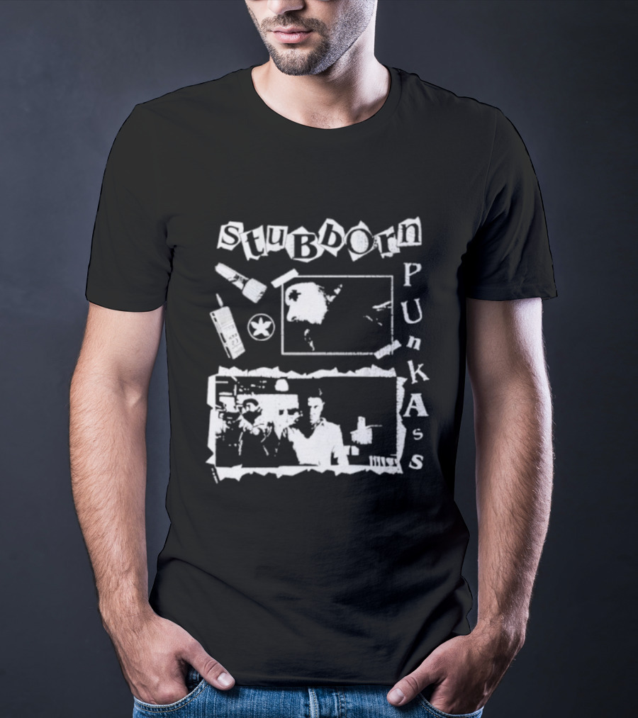 Stranger Things Stubborn Punk Ass Collage Style Elements T-Shirt