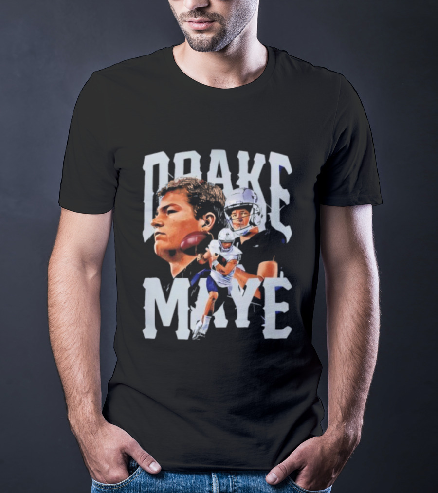 Drake Maye New England Patriots Football T-Shirt