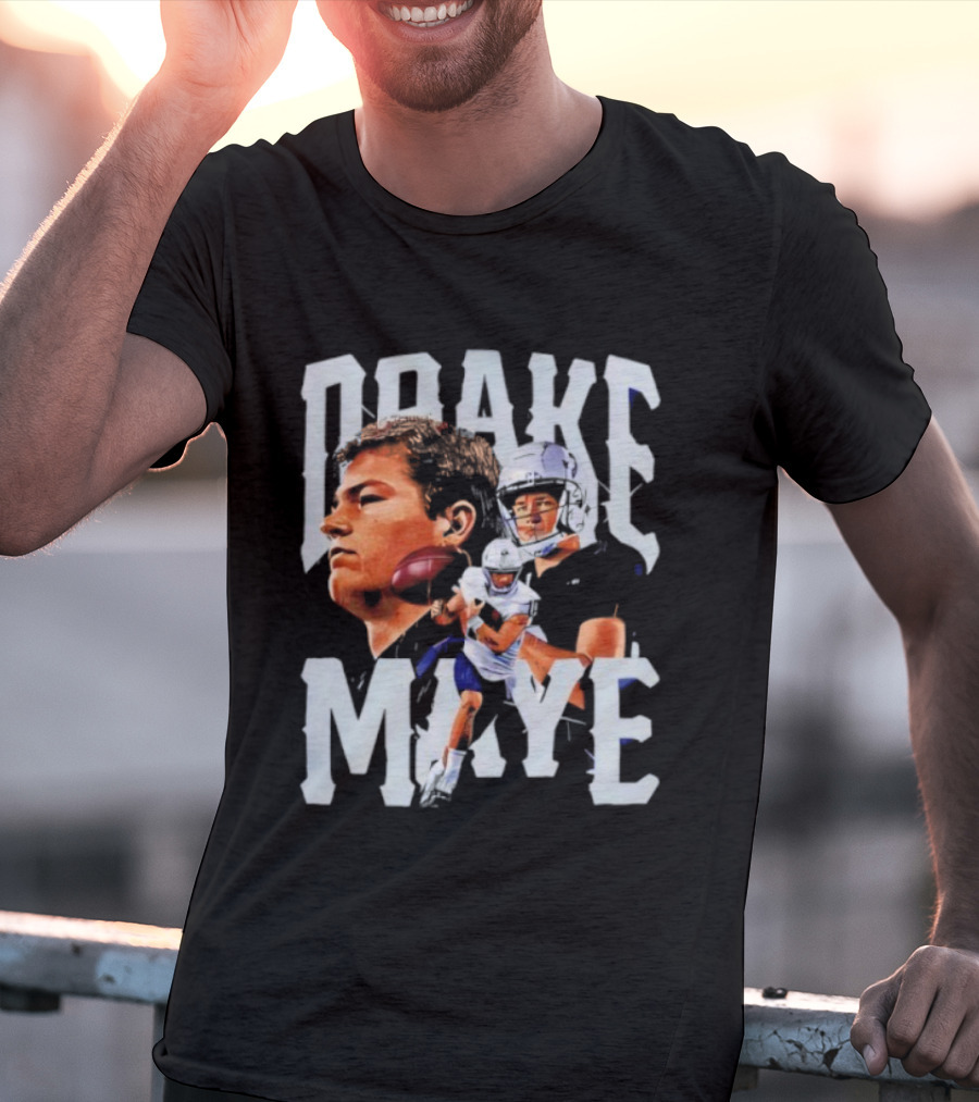 Drake Maye New England Patriots Football T-Shirt
