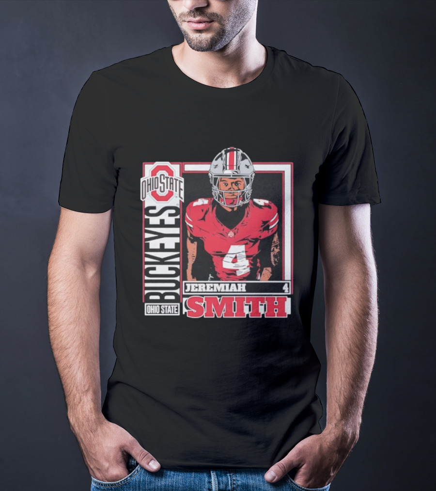 Ohio State Buckeyes Football Retro Jeremiah Smith 4 T-Shirt