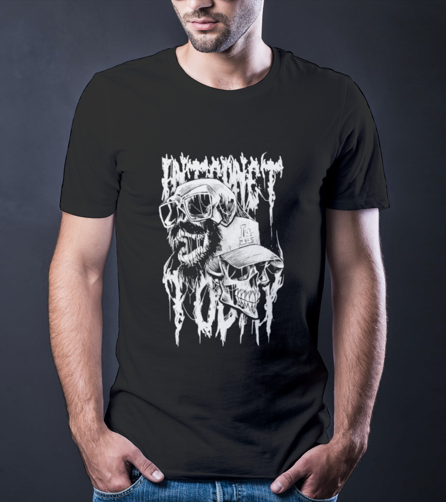 Internet Today Skully Dripping Skull Graphic T-Shirt
