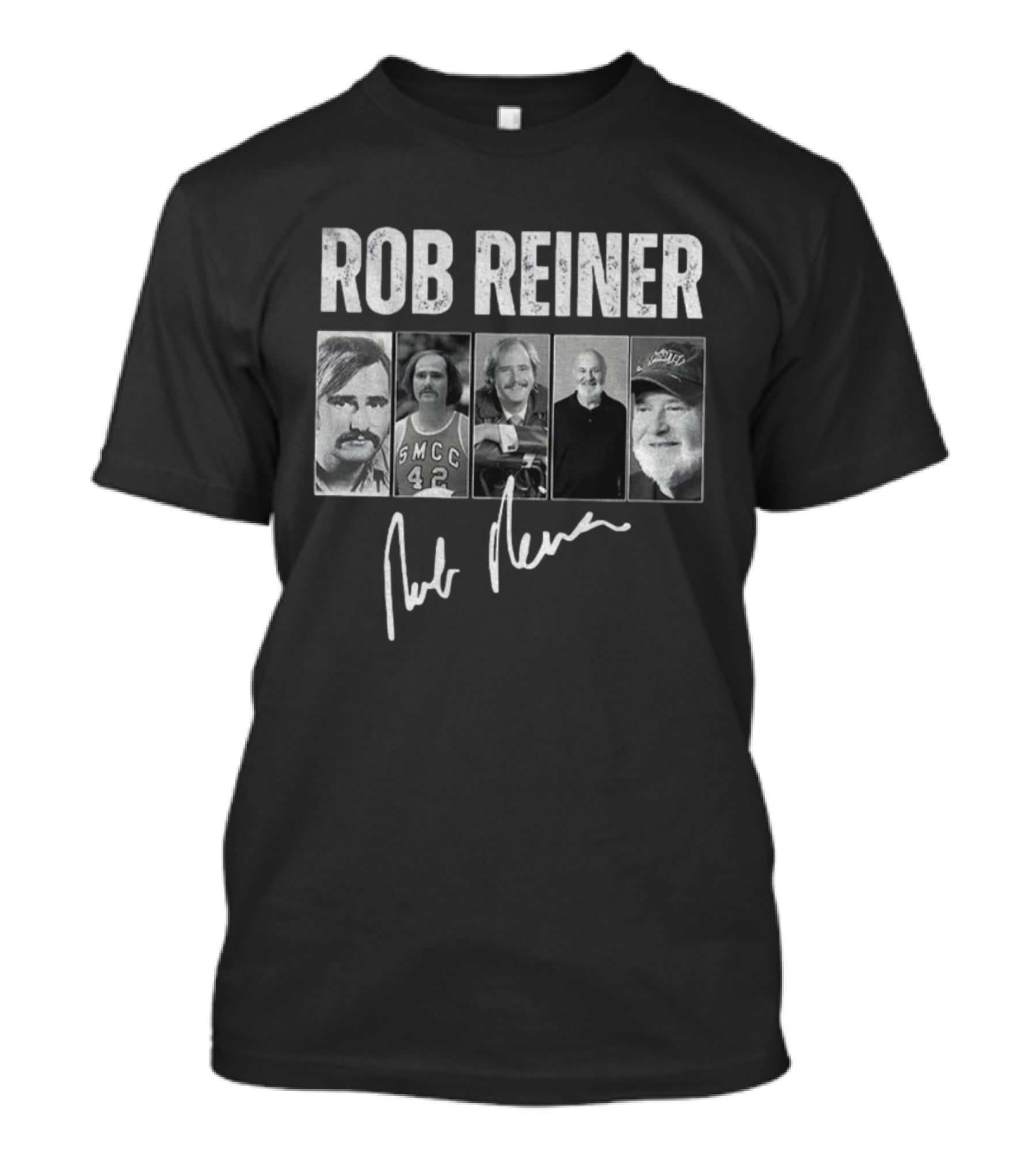Rob Reiner 1947-2025 Signature Tribute Vintage Photos T-Shirt