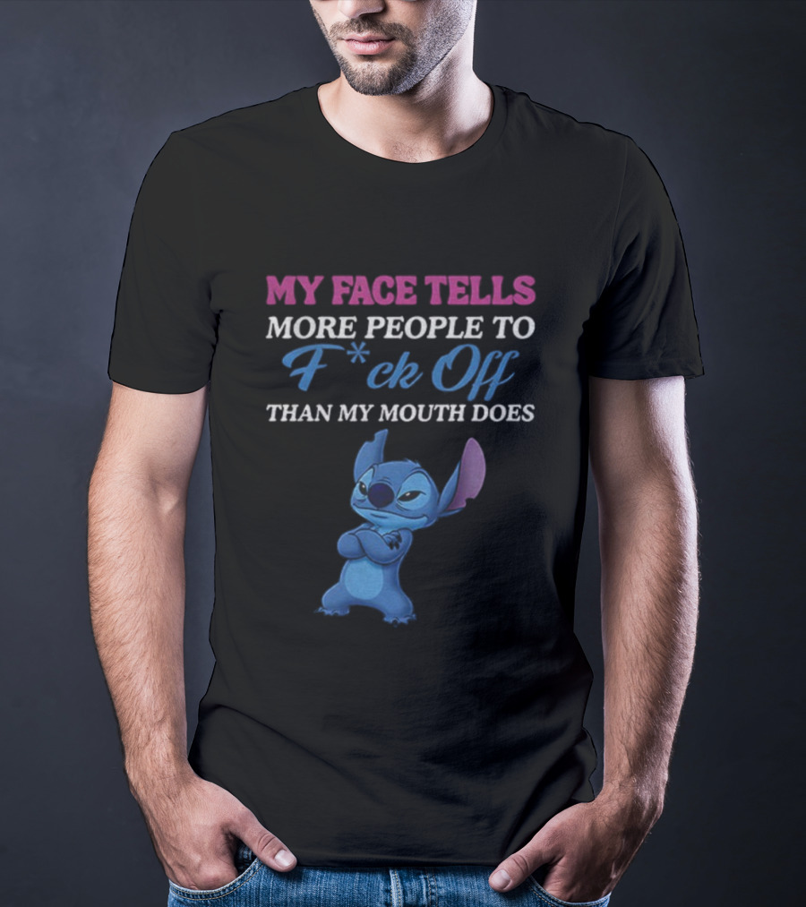 Stitch My Face Tells More People To F Off Than My Mouth Does T-Shirt