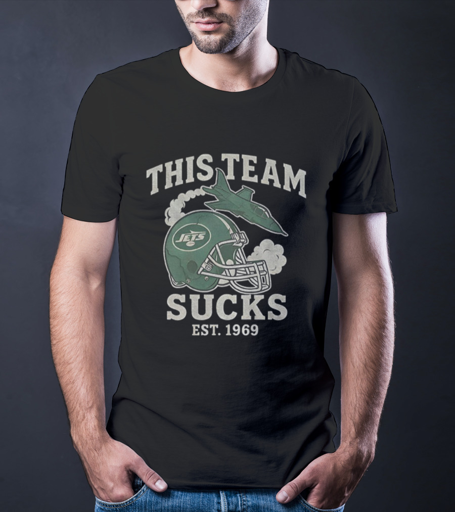 New York Jets This Team Sucks Helmet Jet Est. 1969 T-Shirt