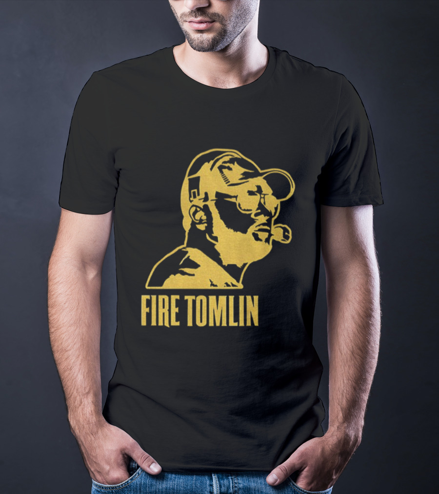 Mike Tomlin Fire Steelers Sketch Football NFL Coach T-Shirt
