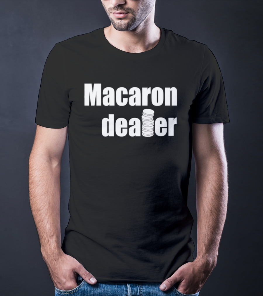 Macaron Dealer Stacked Cookie Style T-Shirt