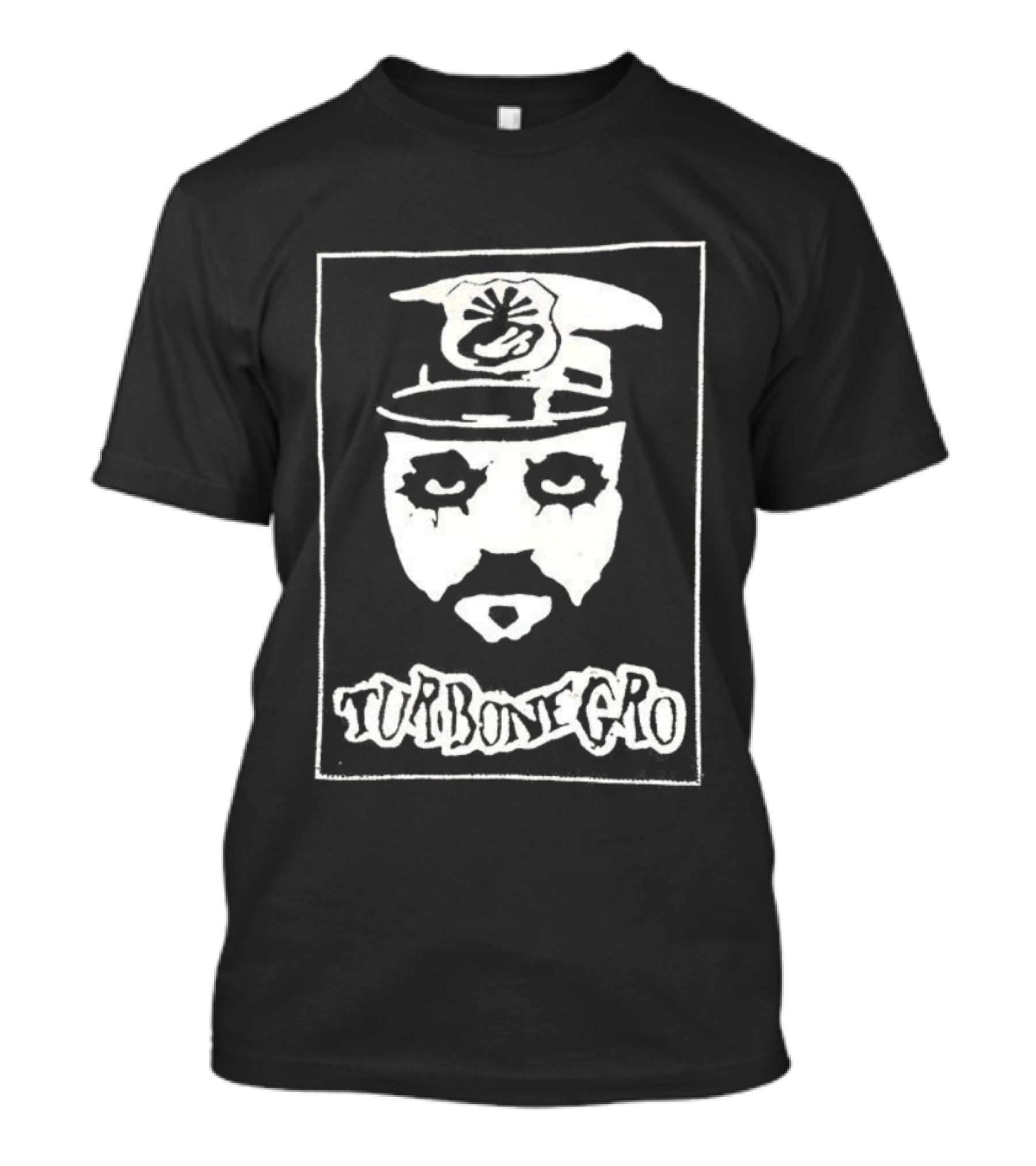 Hank Von Helvete Turbonegro Captain Portrait Punk Rock Style T-Shirt