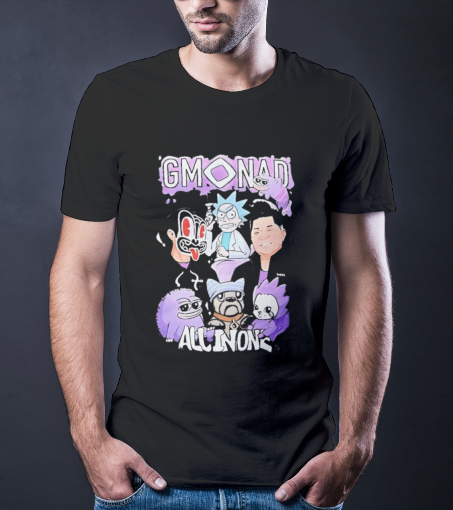 Gmonad Rick Sanchez All In Ons Fun Mashup T-Shirt