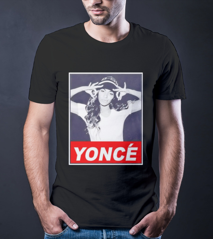 Yoncé Beyoncé Pose B★B Beanie Style T-Shirt