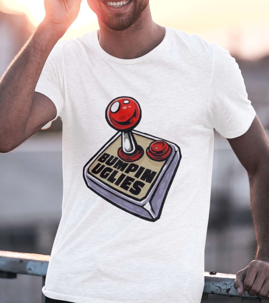 Bumpin Uglies Make It Through The Day Joystick Retro Style T-Shirt