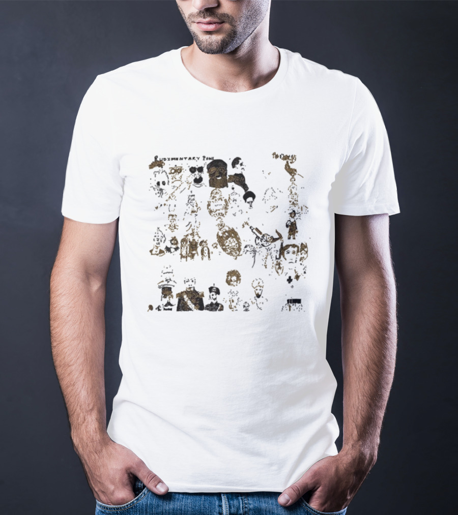 Rudimentary Peni The Chances Distorted Faces And Skeletons Imagery T-Shirt