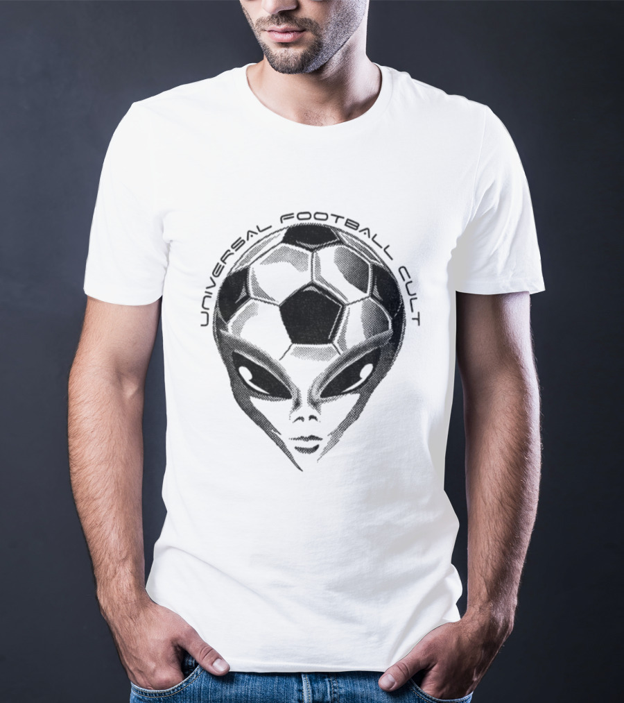 Universal Football Cult Alien Soccer Ball Head Fusion T-Shirt