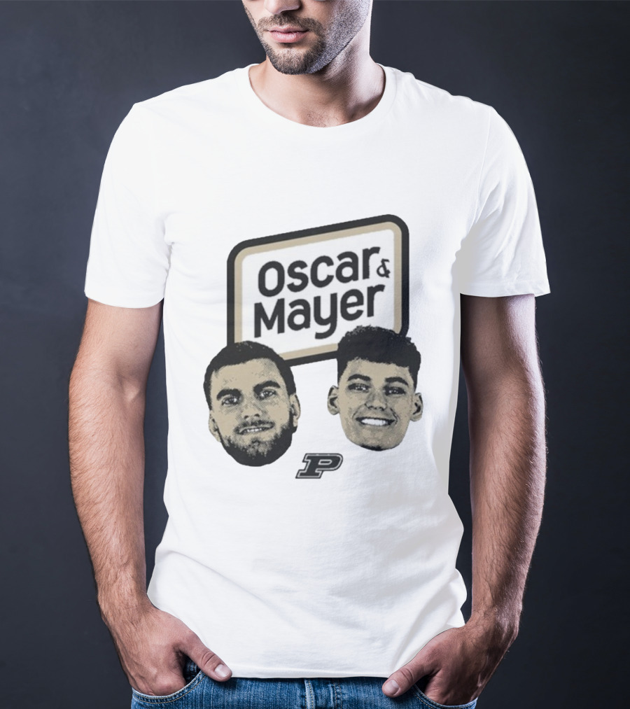Oscar Cluff Omer Mayer Purdue Boilermakers Faces P Logo T-Shirt