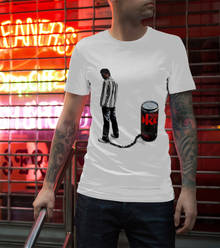 Diet Coke Freshwater Humor Tied With Chains T-Shirt