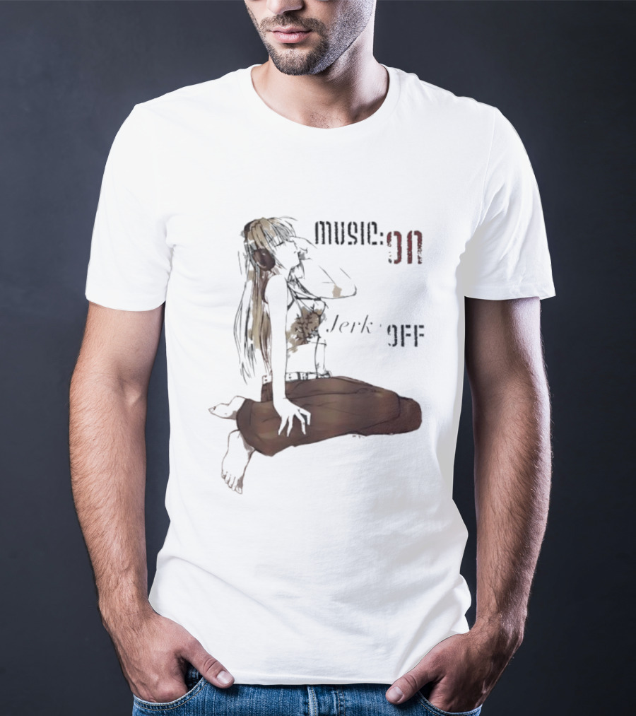 The Girl Music On Jerk Off Abstract Artwork T-Shirt