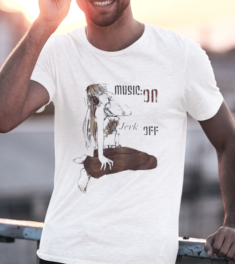 The Girl Music On Jerk Off Abstract Artwork T-Shirt