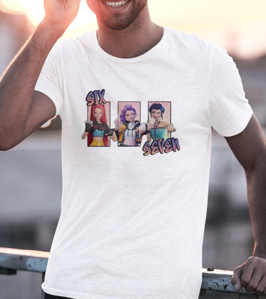 Six Seven Kpop Girls Band Meme 6 7 Legends T-Shirt