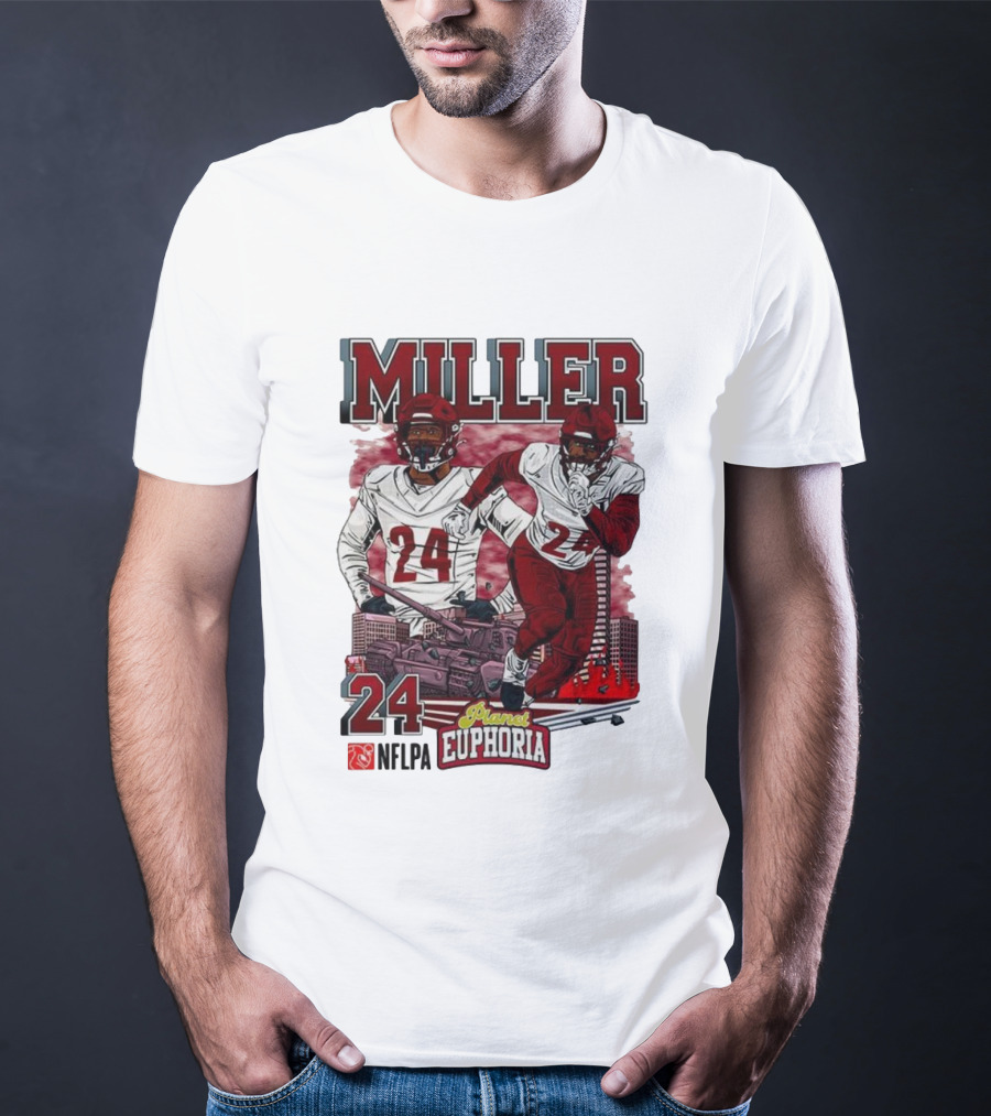 Miller 24 NFLPA Planet Euphoria Washington Commanders Tank Cartoon T-Shirt