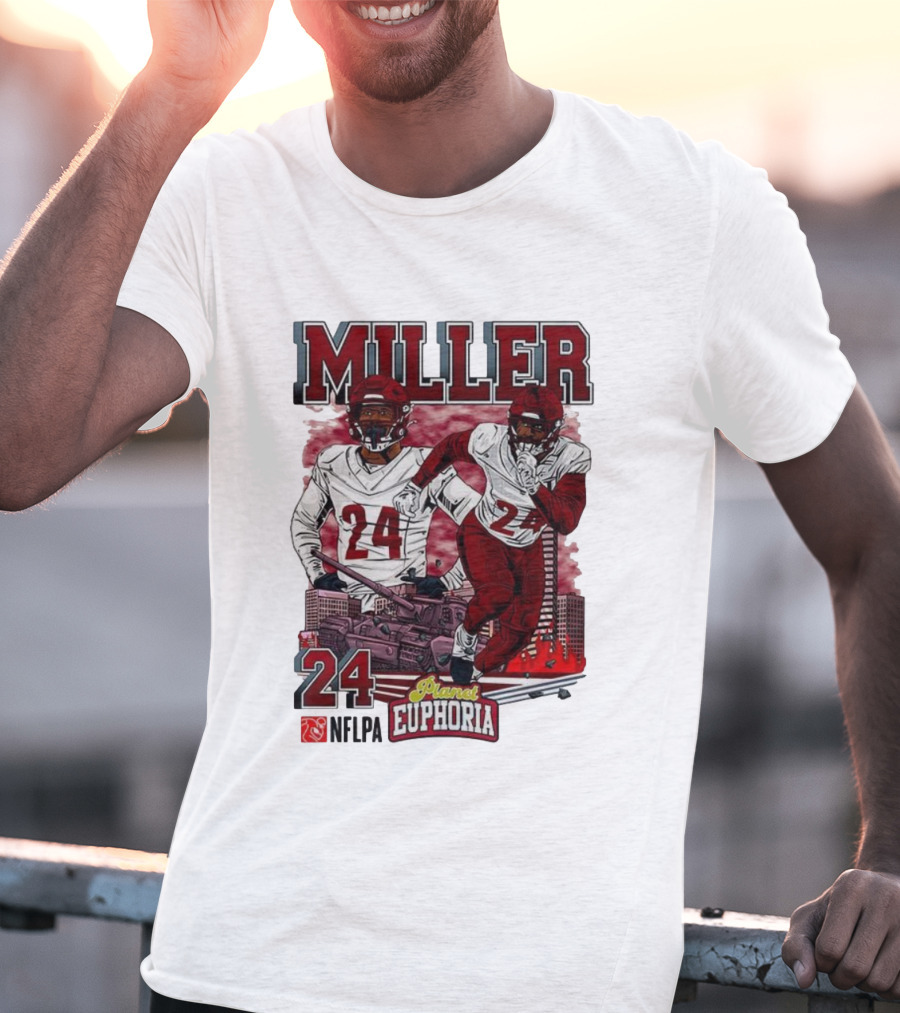 Miller 24 NFLPA Planet Euphoria Washington Commanders Tank Cartoon T-Shirt