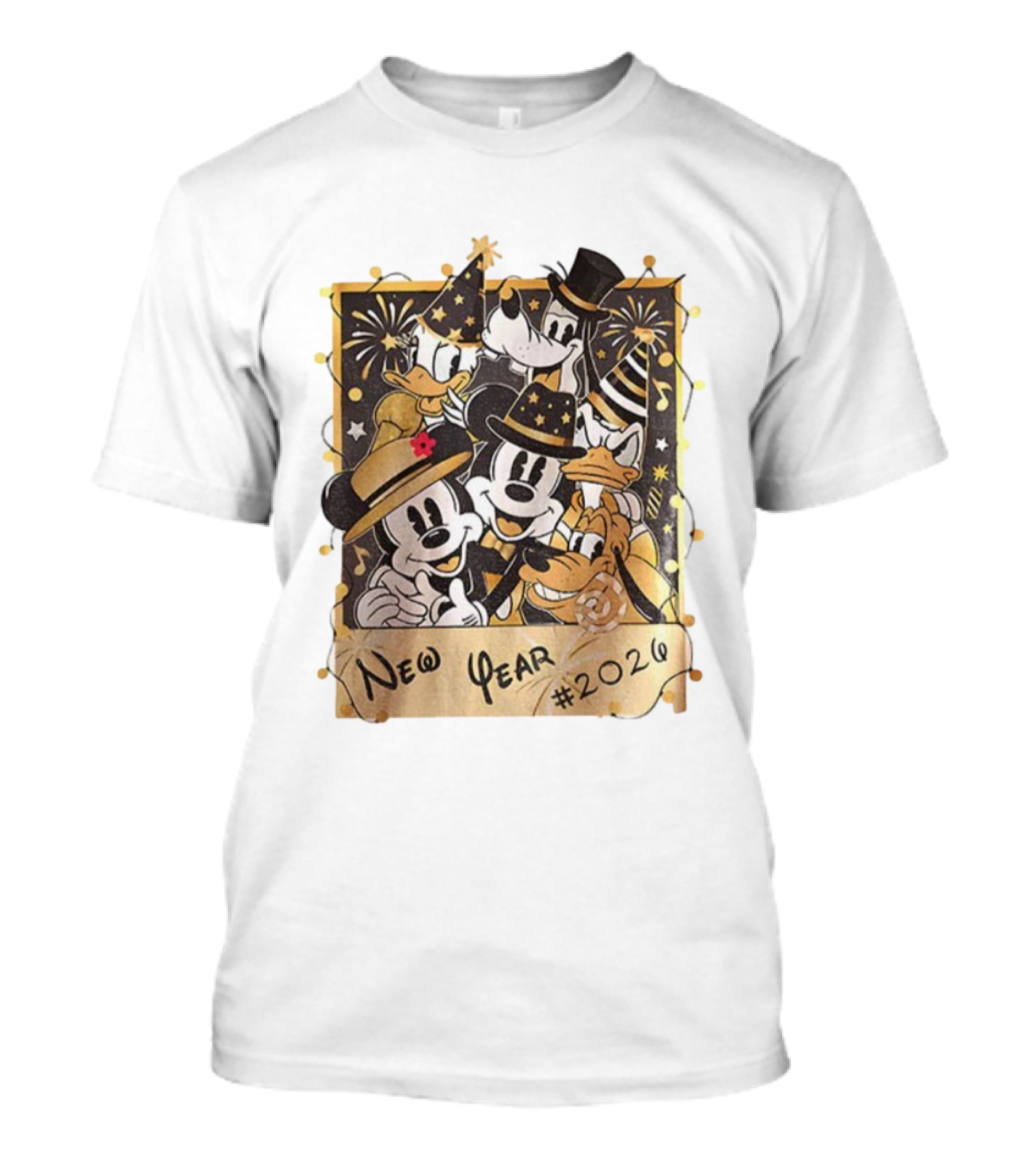 New Year 2026 Mickey And Friends Celebration T-Shirt