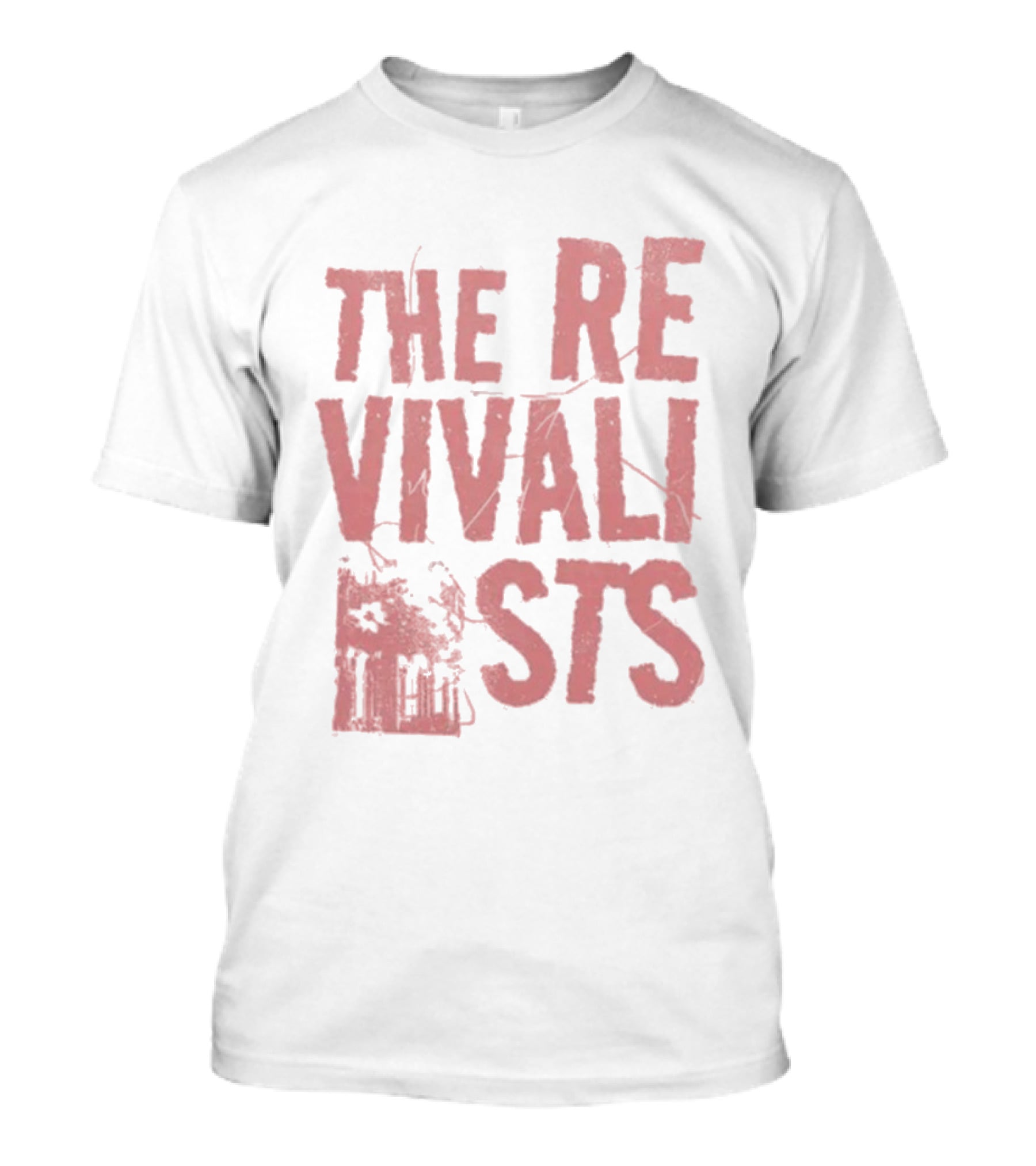 The Revivalists Bold Block Text With Building Outline T-Shirt