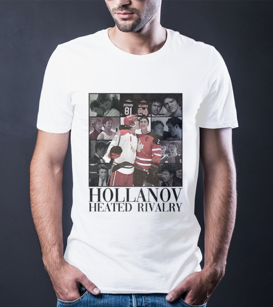 Hollanov Heated Rivalry Shane Ilya Rosanov Hollander Merry Christmas T-Shirt