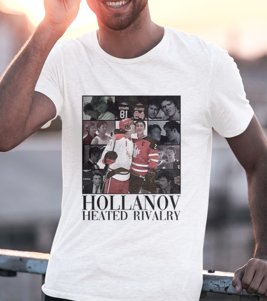 Hollanov Heated Rivalry Shane Ilya Rosanov Hollander Merry Christmas T-Shirt