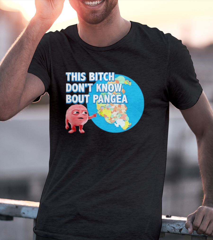 This Bitch Don't Know Bout Pangea Brain Meme Map T-Shirt