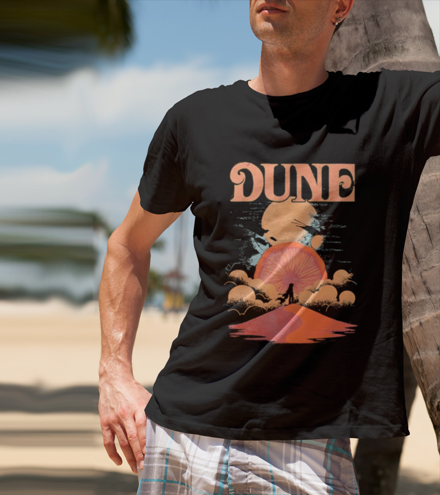 Dune House Atreides Sunset Desert Scene T-Shirt