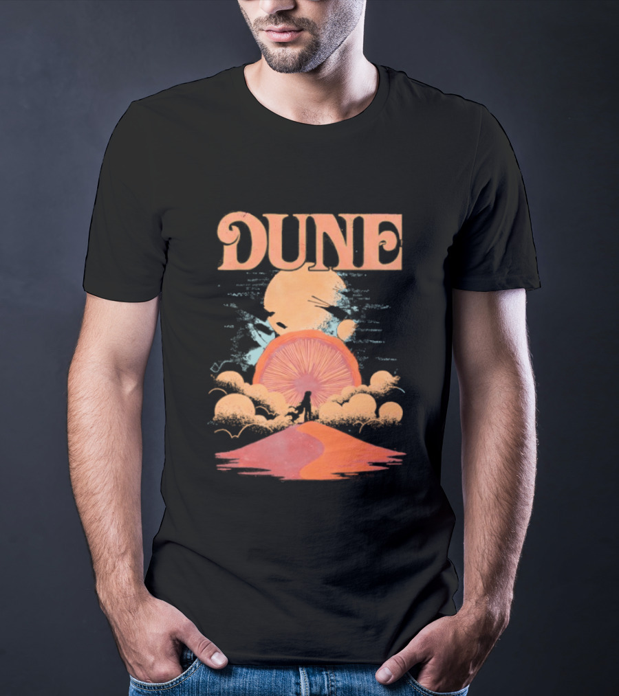 Dune House Atreides Sunset Desert Scene T-Shirt