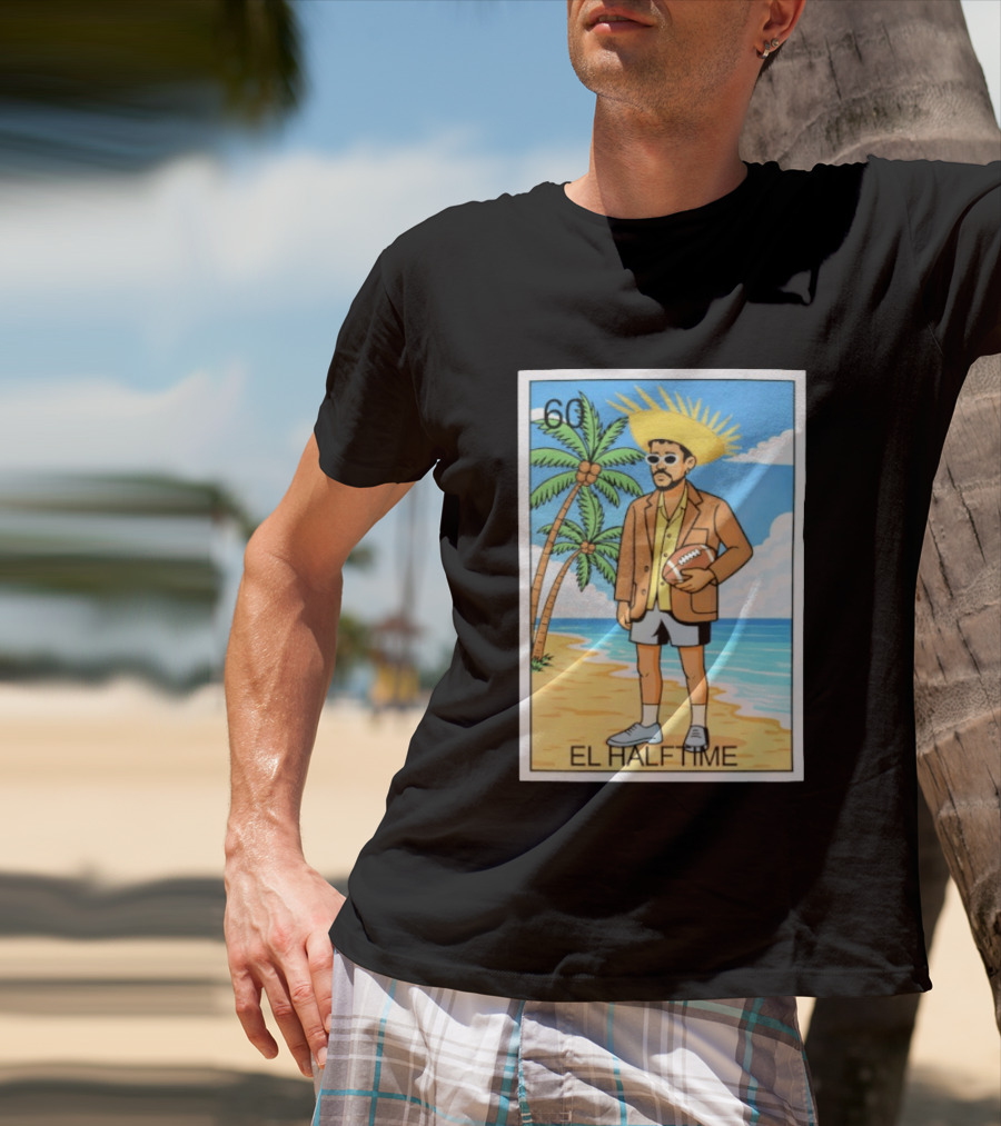 El Halftime 60 Beach Football Guy T-Shirt