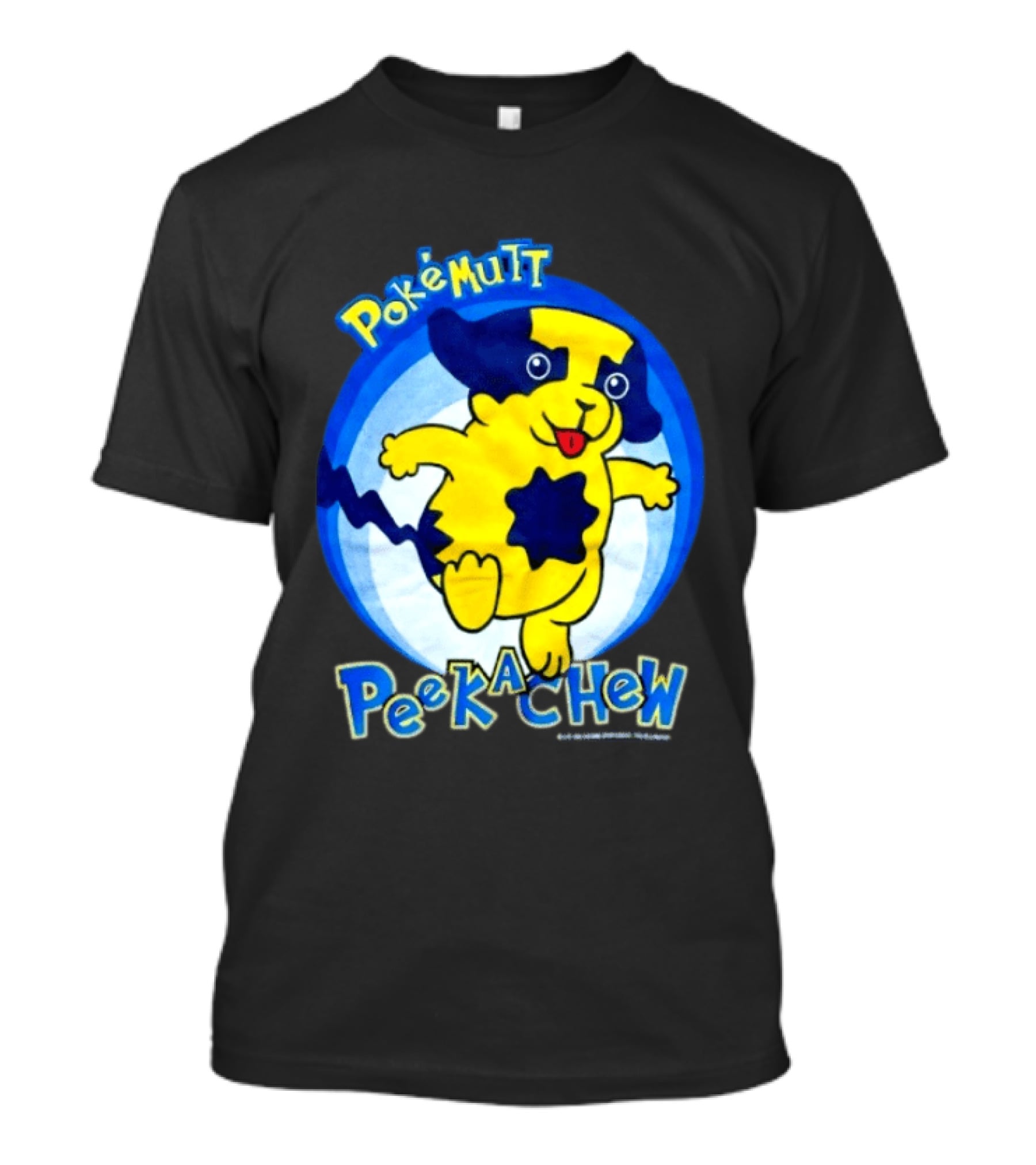 Pokemutt Peekachew Classic Fun Character Mashup T-Shirt