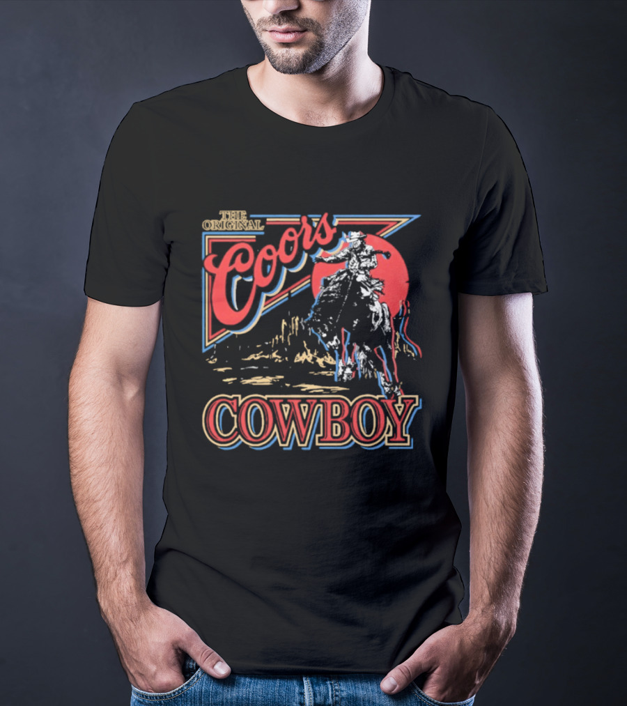 The Original Coors Cowboy Riding Western T-Shirt