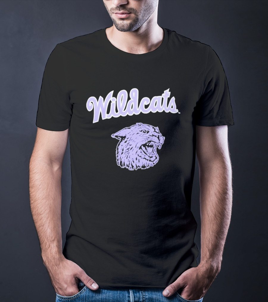 Wildcats Wildcat Head Purple T-Shirt