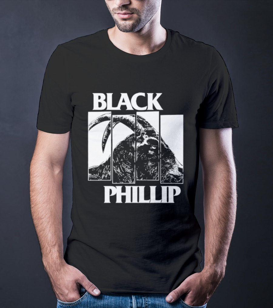 Black Phillip The Witch Goat Black Flag T-Shirt